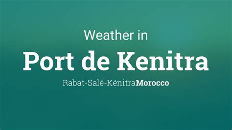 rabat sale kenitra weather.